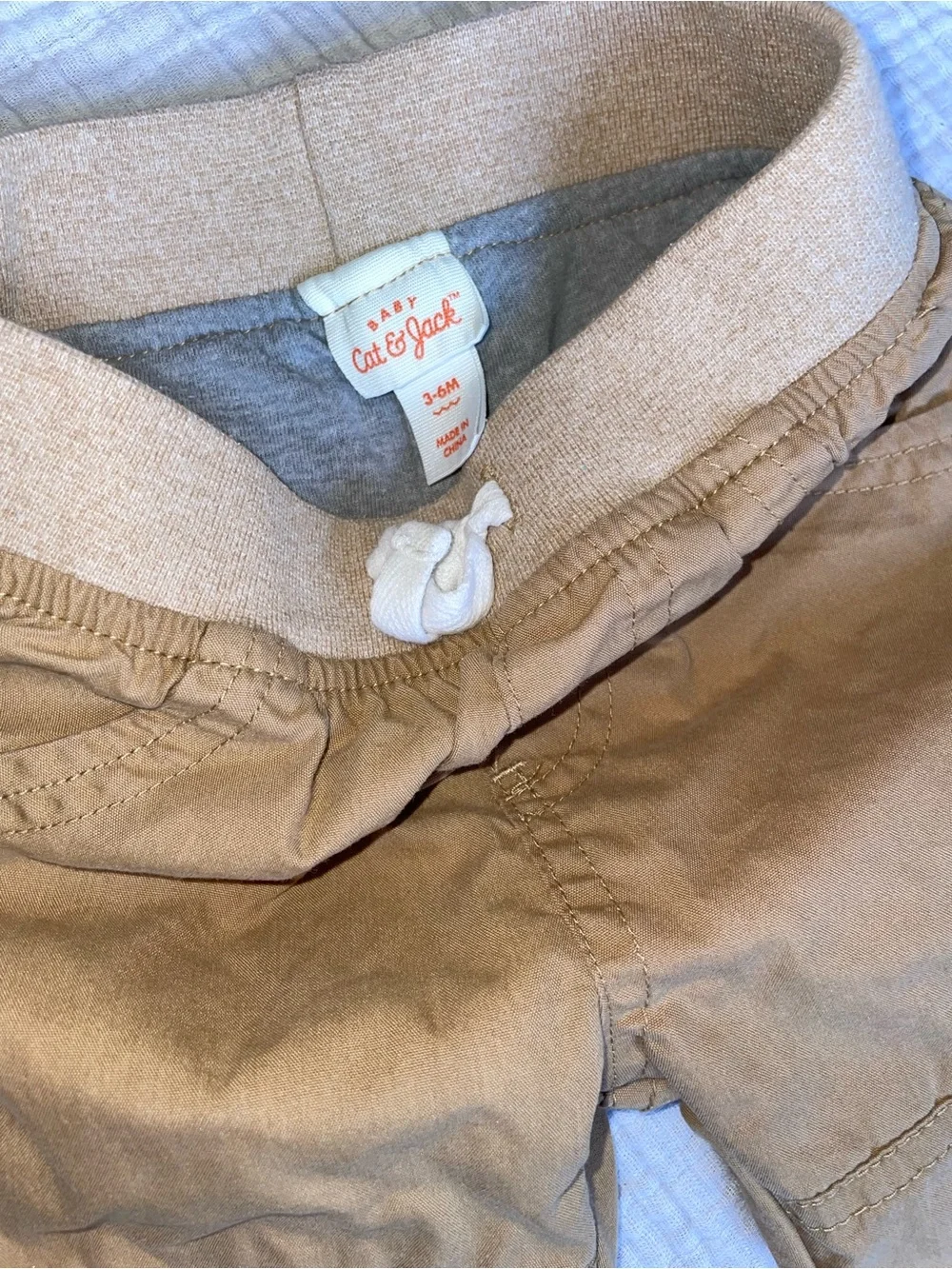 Cat & Jack Tan Elastic-Waist Jogger Pants